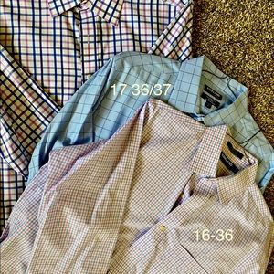 11 kirkland mens dress shirts 16 1/2 36/37 size
